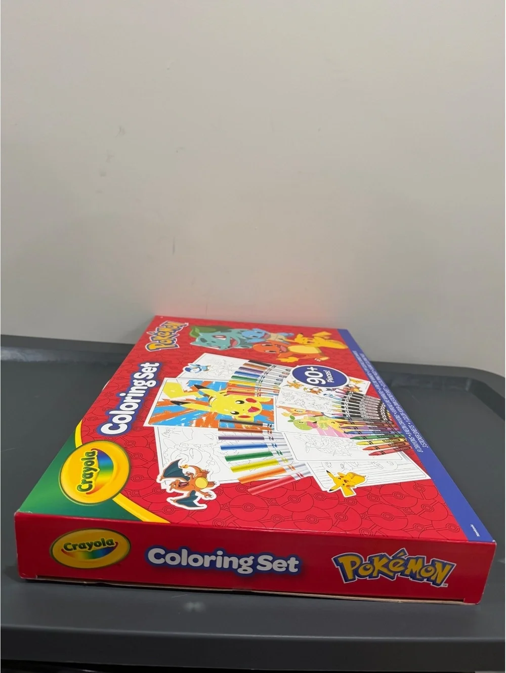 Crayola Pokemon Coloring Set 90+ Pieces Pikachu Markers Crayons New Sealed Gift